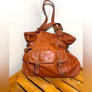 Hype Leather Bucket Bag